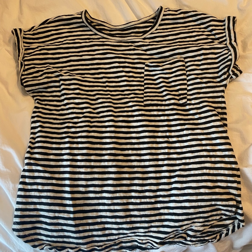 Black and White striped  Shirt